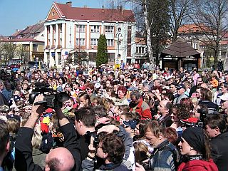 N�v�t�va pana prezidenta v Polici nad Metuj�