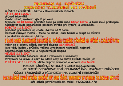 program Zimn�ho t�bo�en� 2007