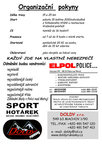 Polick� vandr 2010